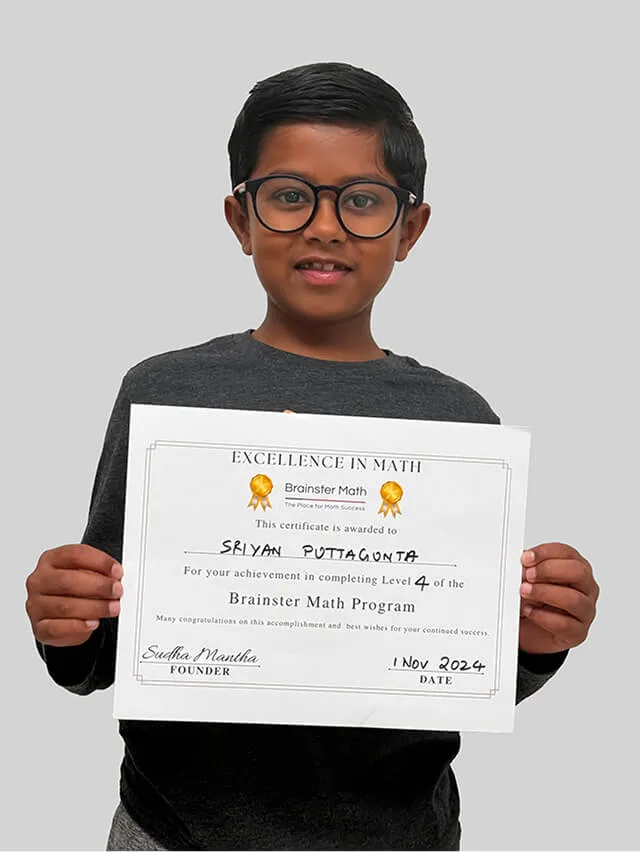 Gallery Image of successful students who thrived with Brainster's math for kids program.