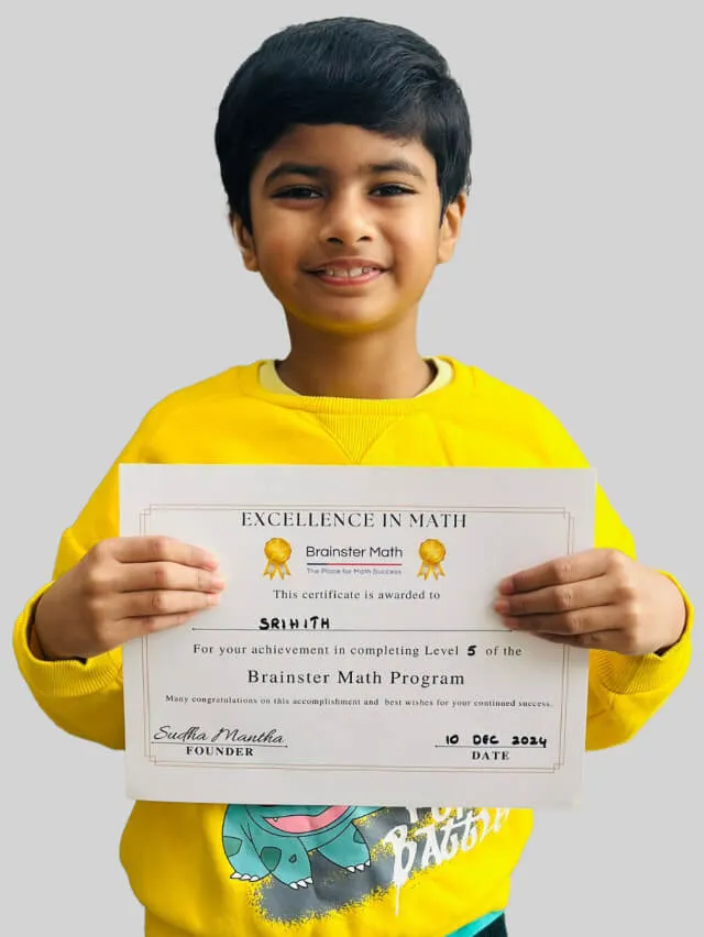 Gallery Image of successful students who thrived with Brainster's math for kids program.