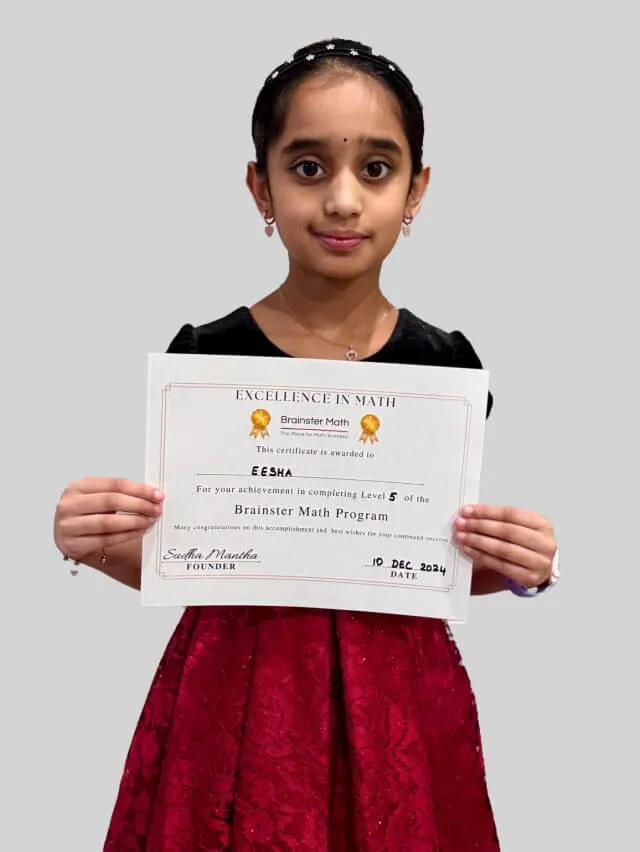 Gallery Image of successful students who thrived with Brainster's math for kids program.