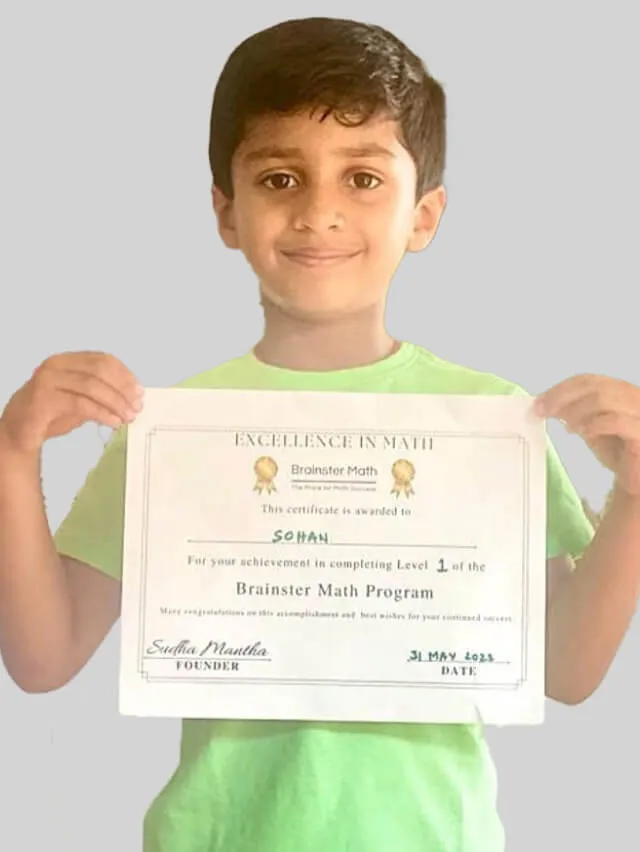 Gallery Image of successful students who thrived with Brainster's math for kids program.