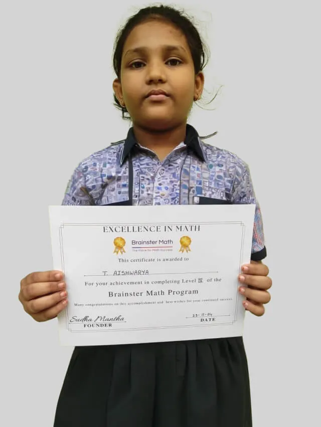 Gallery Image of successful students who thrived with Brainster's math for kids program.