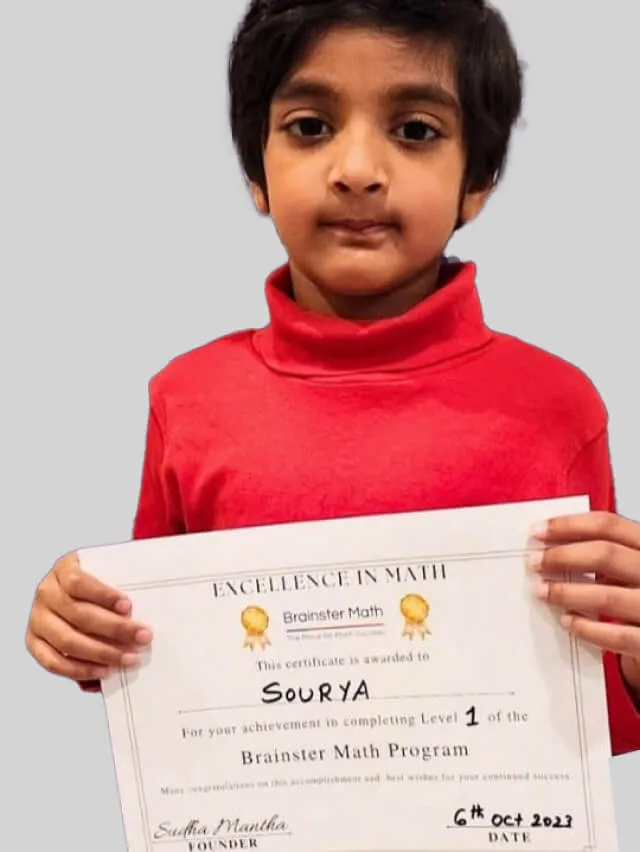 Gallery Image of successful students who thrived with Brainster's math for kids program.