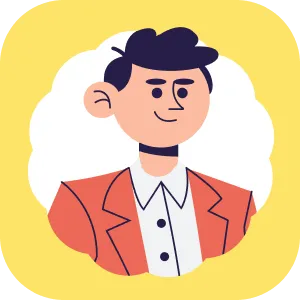 Smiling teacher illustration