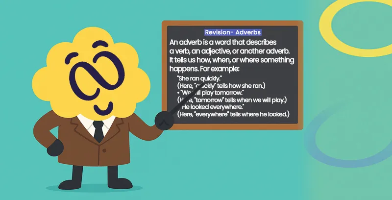 Brainster mascot introducing basic geometry concepts for kids math tutoring Level 1.