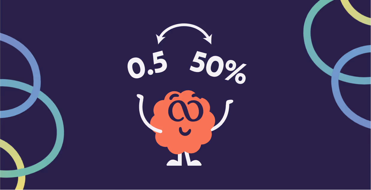 Mascot demonstrating decimal and percent conversions through Level 8 online math tutoring.