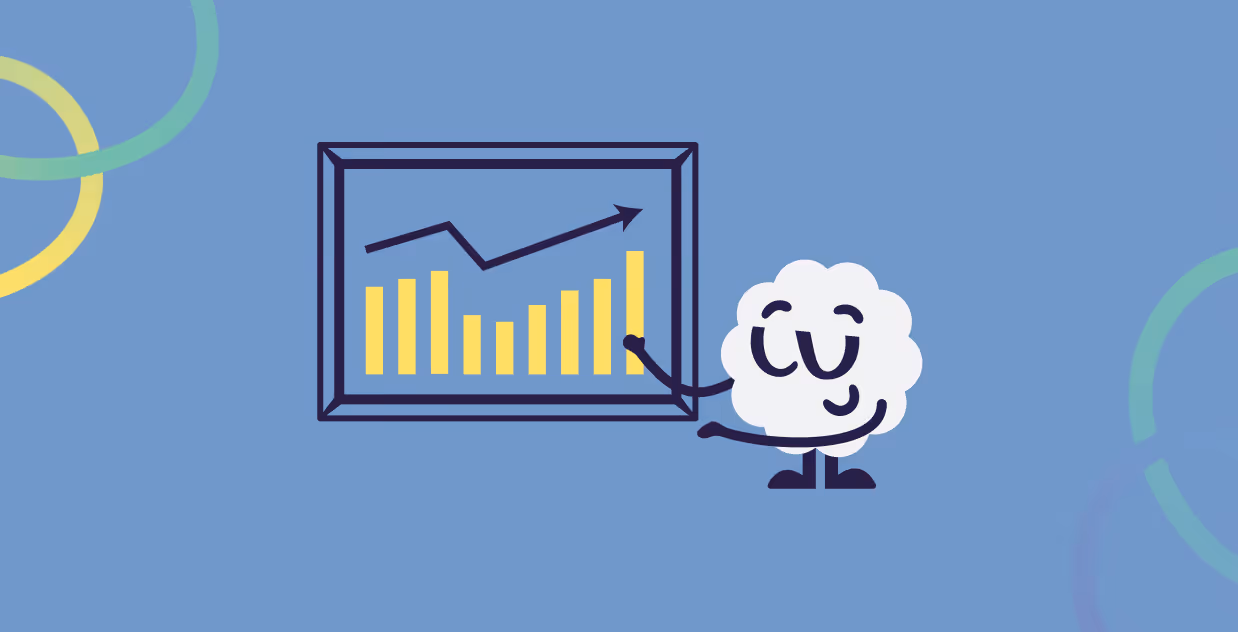 Mascot exploring financial mathematics like simple and compound interest through Level 12 online math tutoring.