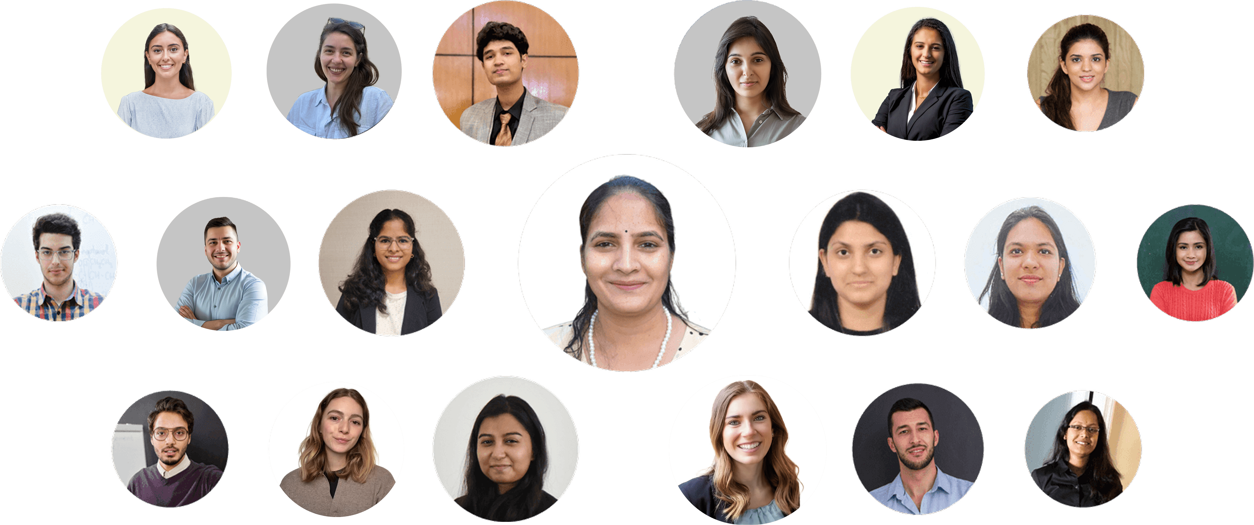 Collage featuring the expert tutors from the Brainster online math tutoring platform.