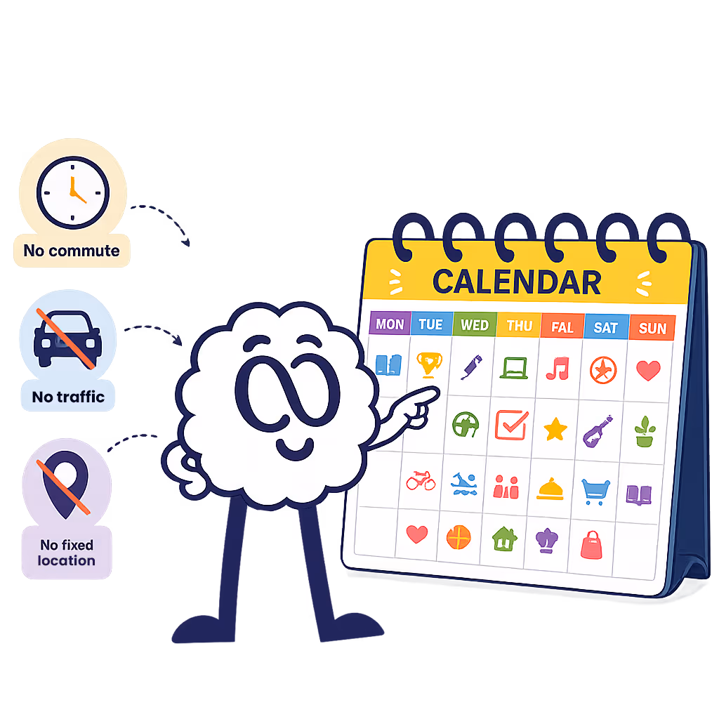 Illustration: Learn 4x faster with the methods used on the Brainster math learning platform.