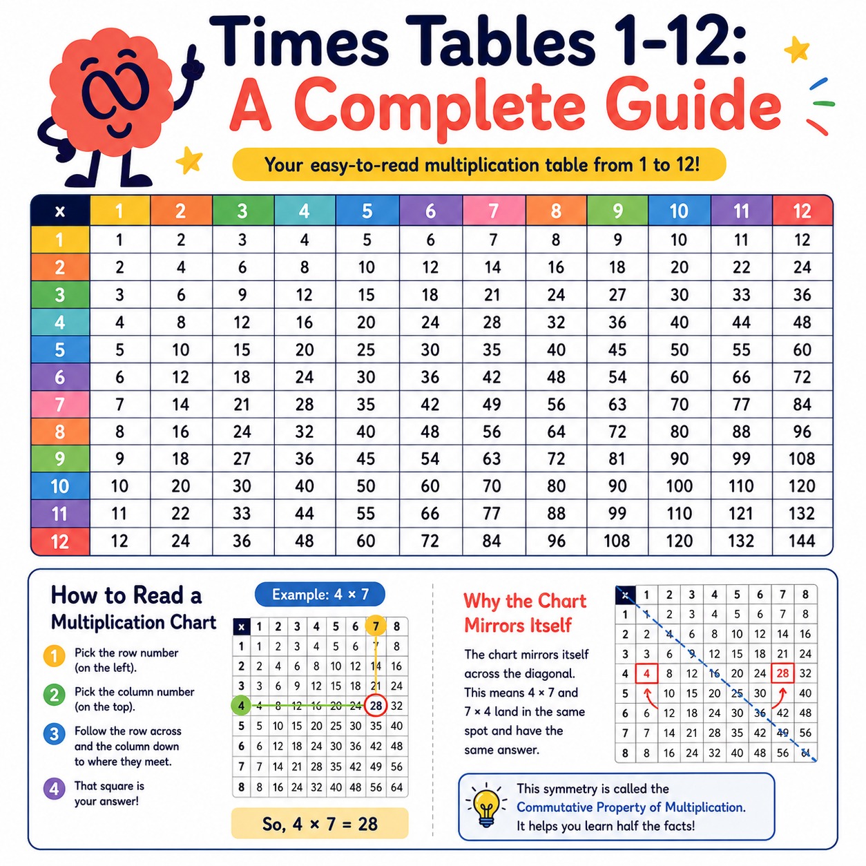 multiplication table 1-12