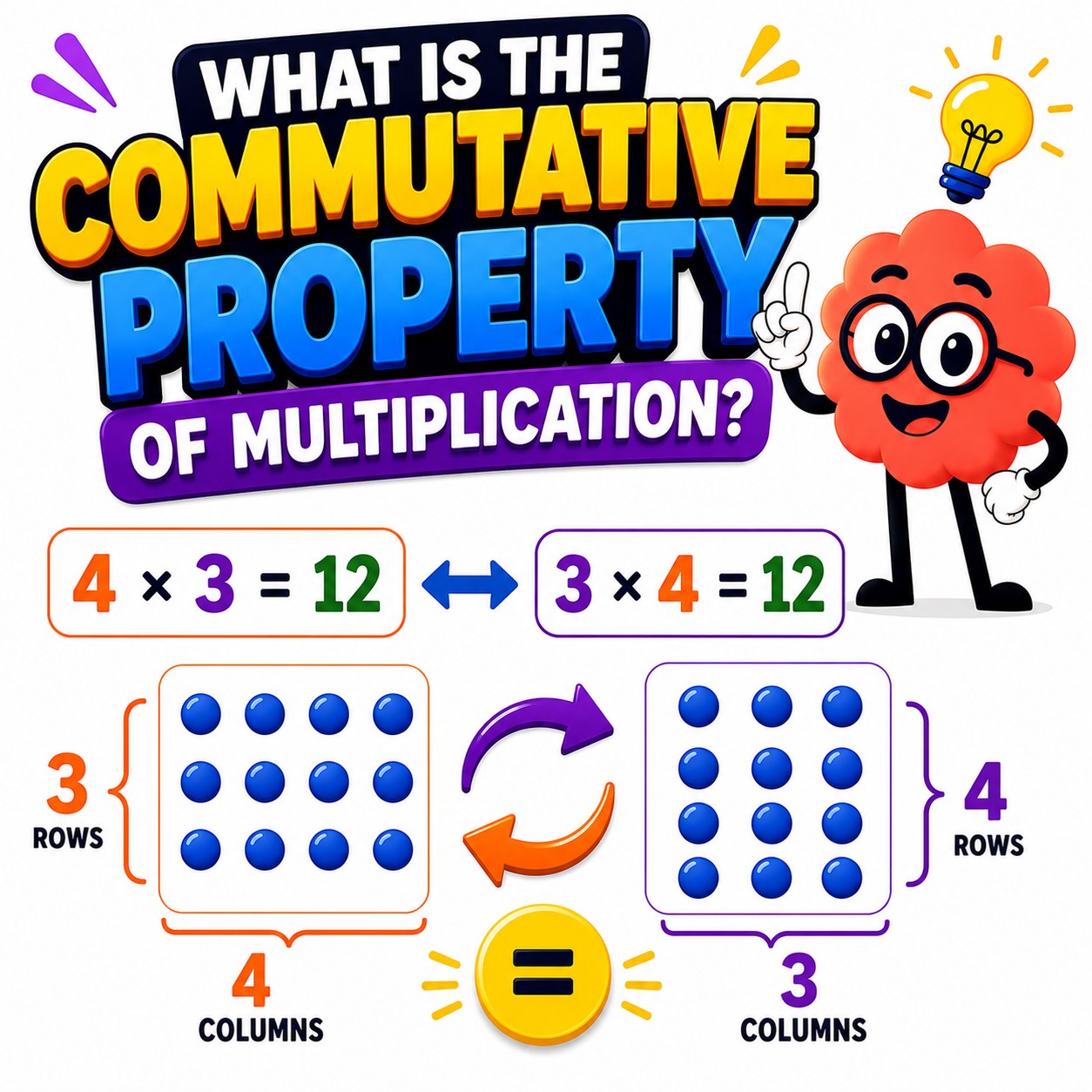 commutative property of multiplication