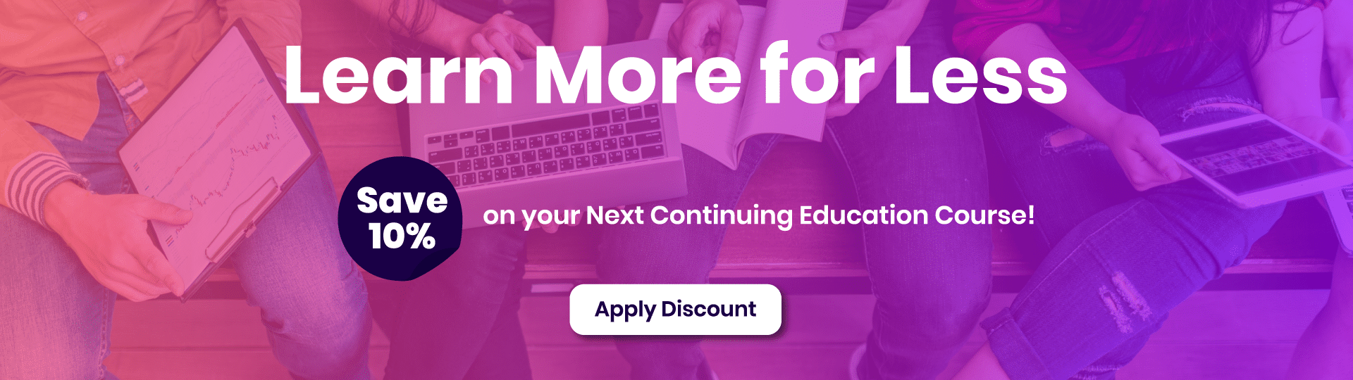 Discount information for continuing education courses
