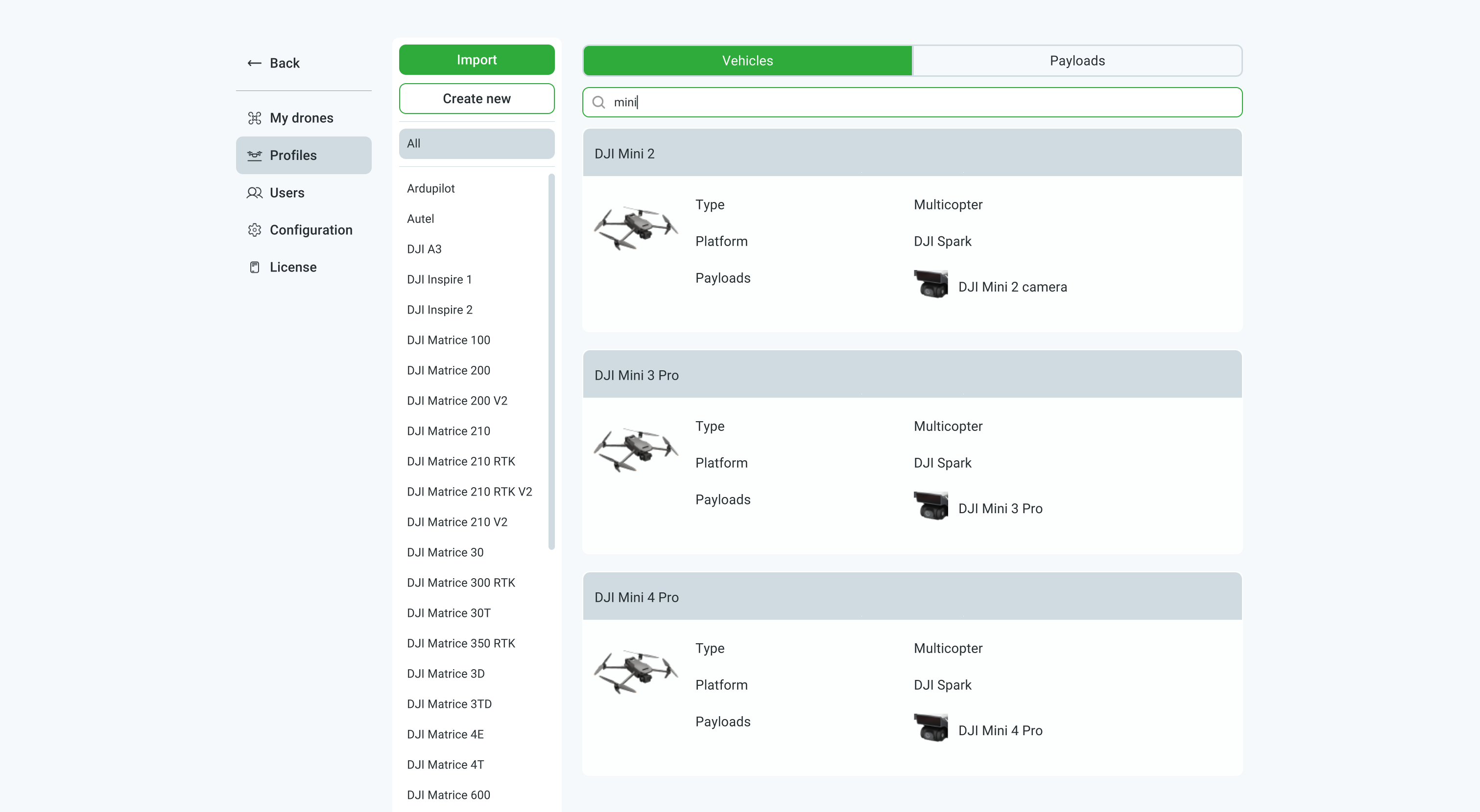 How to Import your drone profile into UgCS