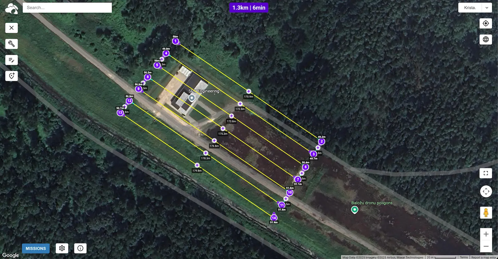 How to Check and adjust drone  route settings of UgCS mission for Litchi - verify altitudes/headings 