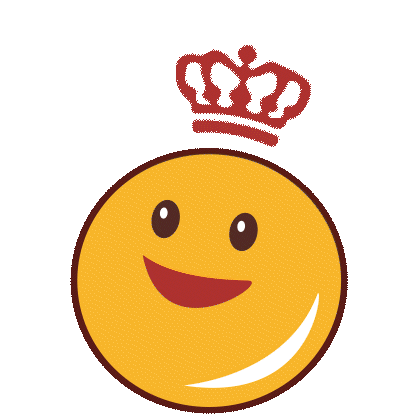 GiF of a winking royal family mascot.