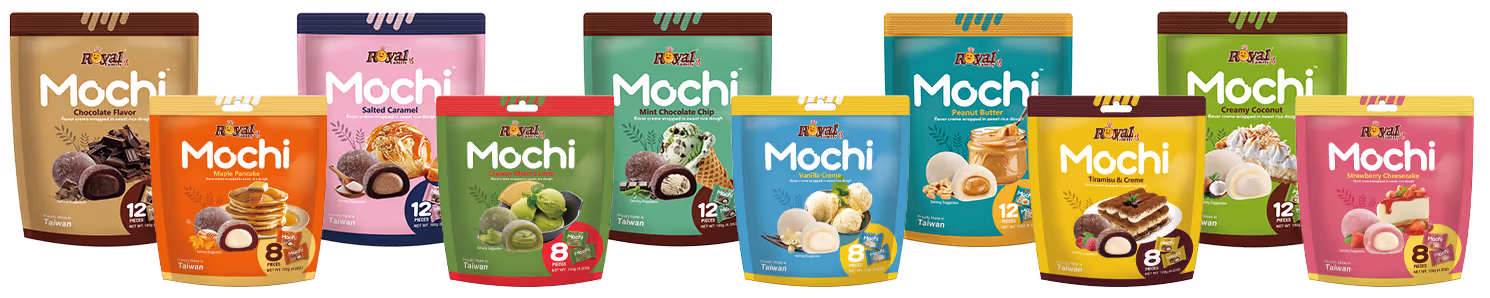 All Royal Family mochi flavors