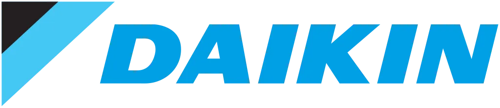 Daikin logo with blue and black geometric design