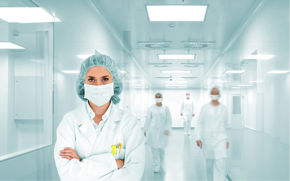 Medical practitioners inside the hospital