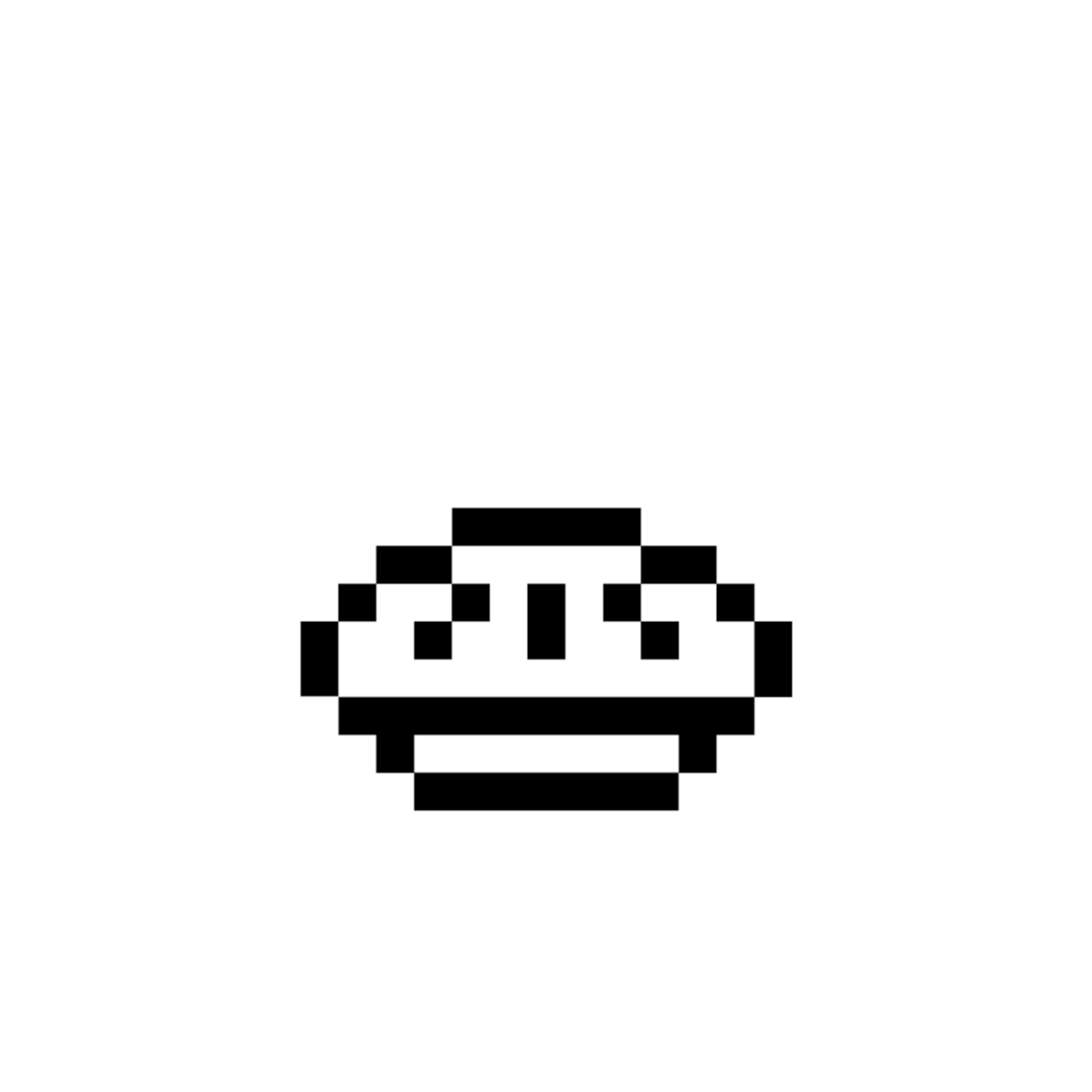 Animated pixel art of a pie with steam rising from it.