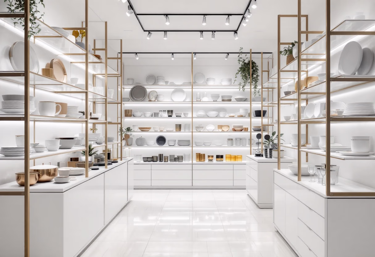 image of shopping aisle in store (for a home goods store)