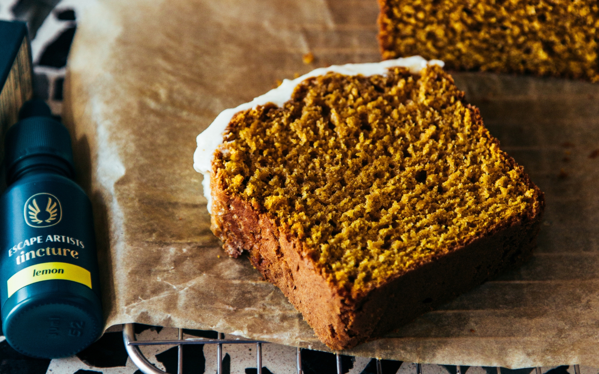 infused pumpkin bread and escape artists tincture