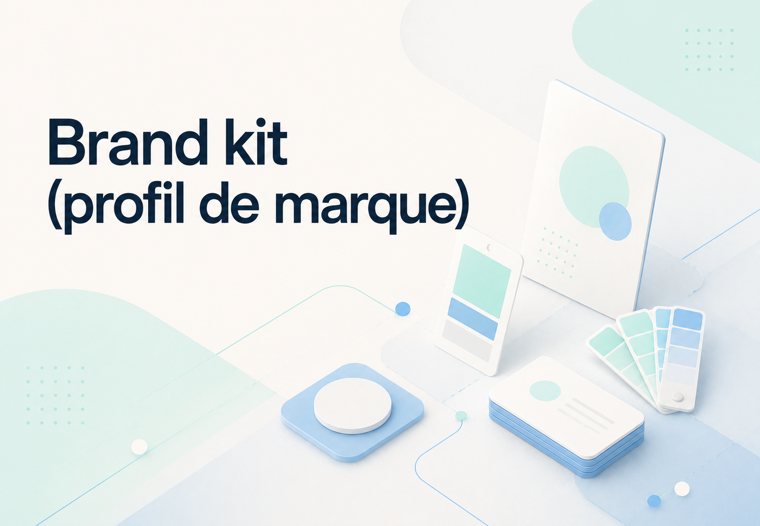 Le brand kit ou profil de marque qui réunit logos, couleurs et typographies pour produire cohérent