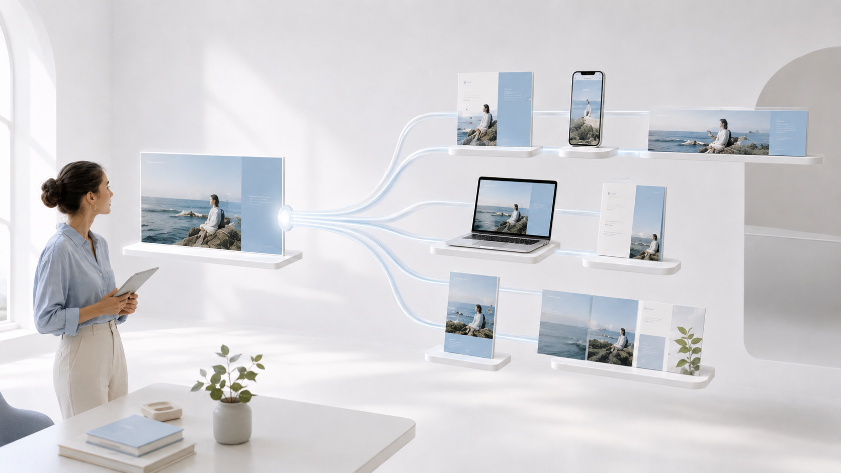 Illustration de l'article Heysimon sur la production graphique multi-formats centralisée en PME.