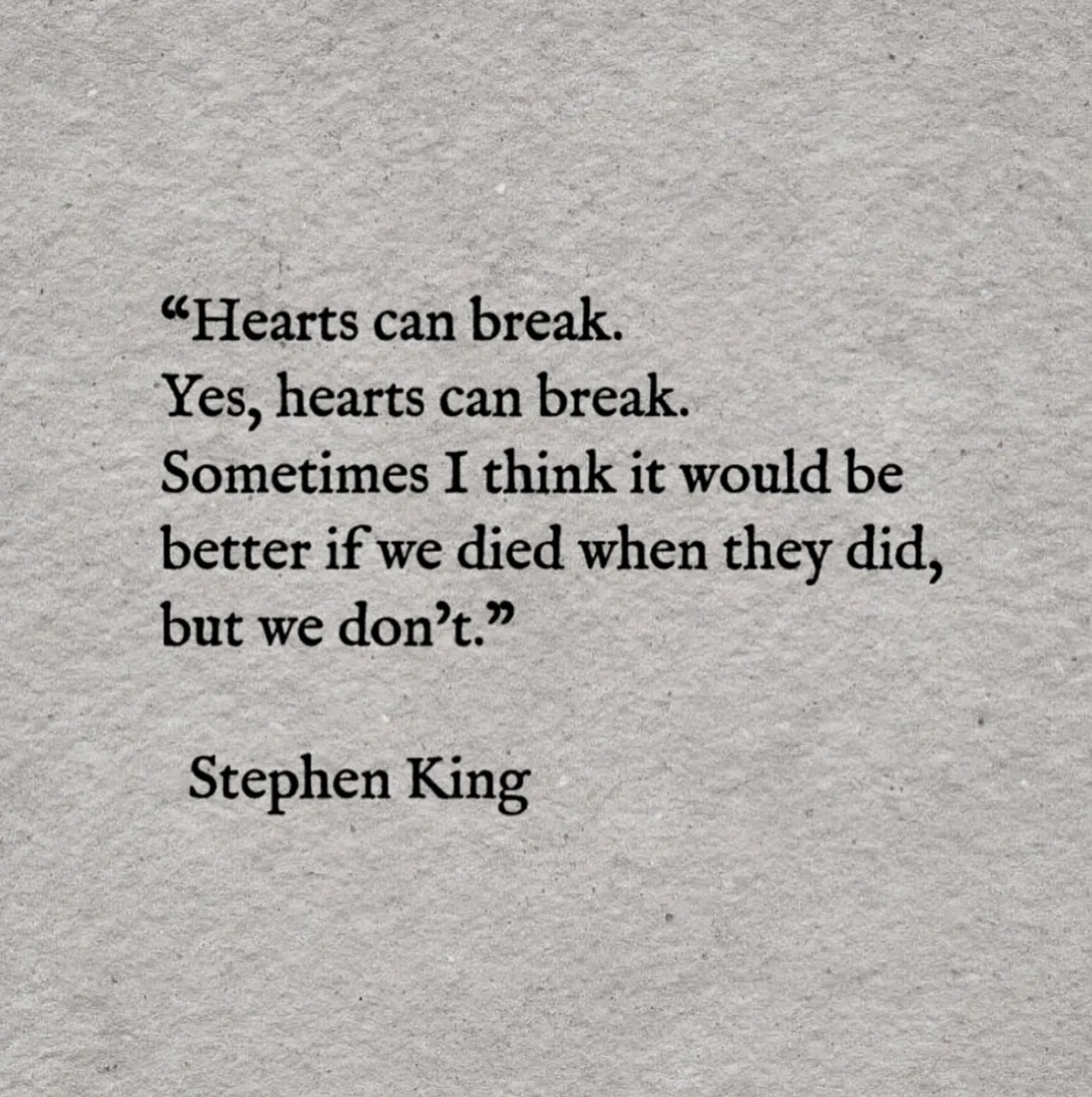 Citation Stephen King sur les coeurs