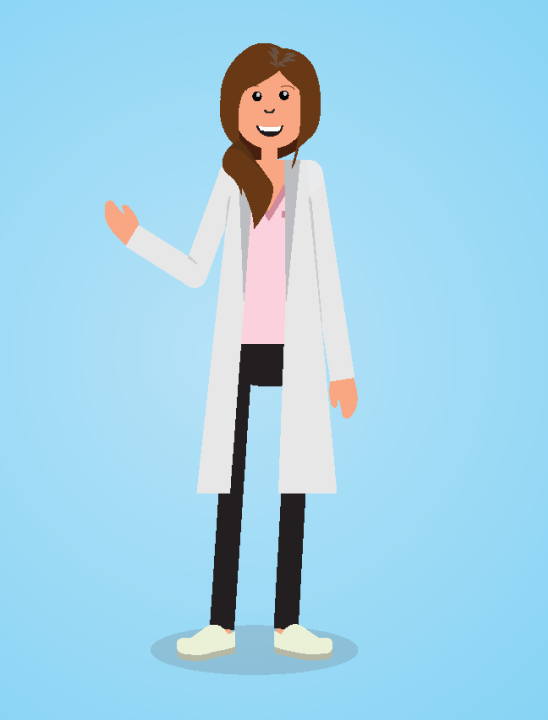 A character from one of the videos