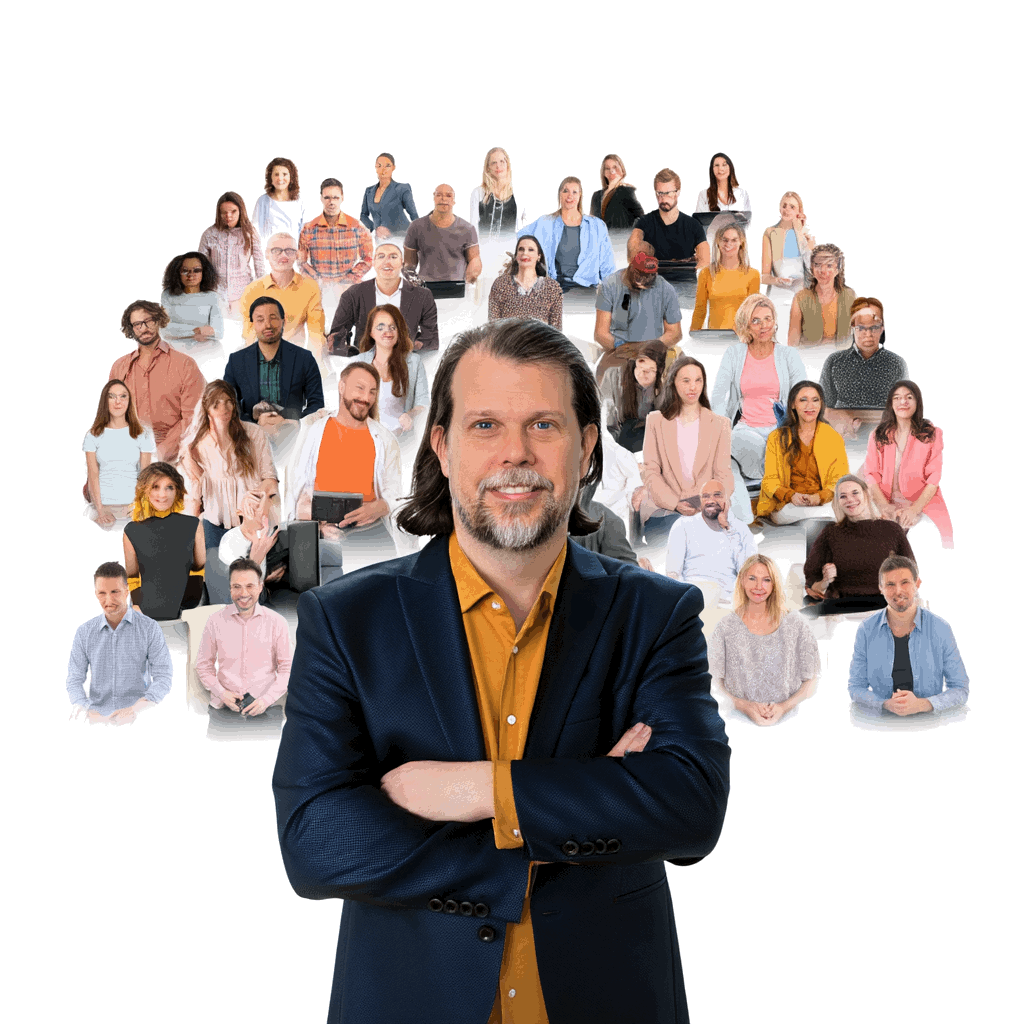 Image of Martin with a bunch of people