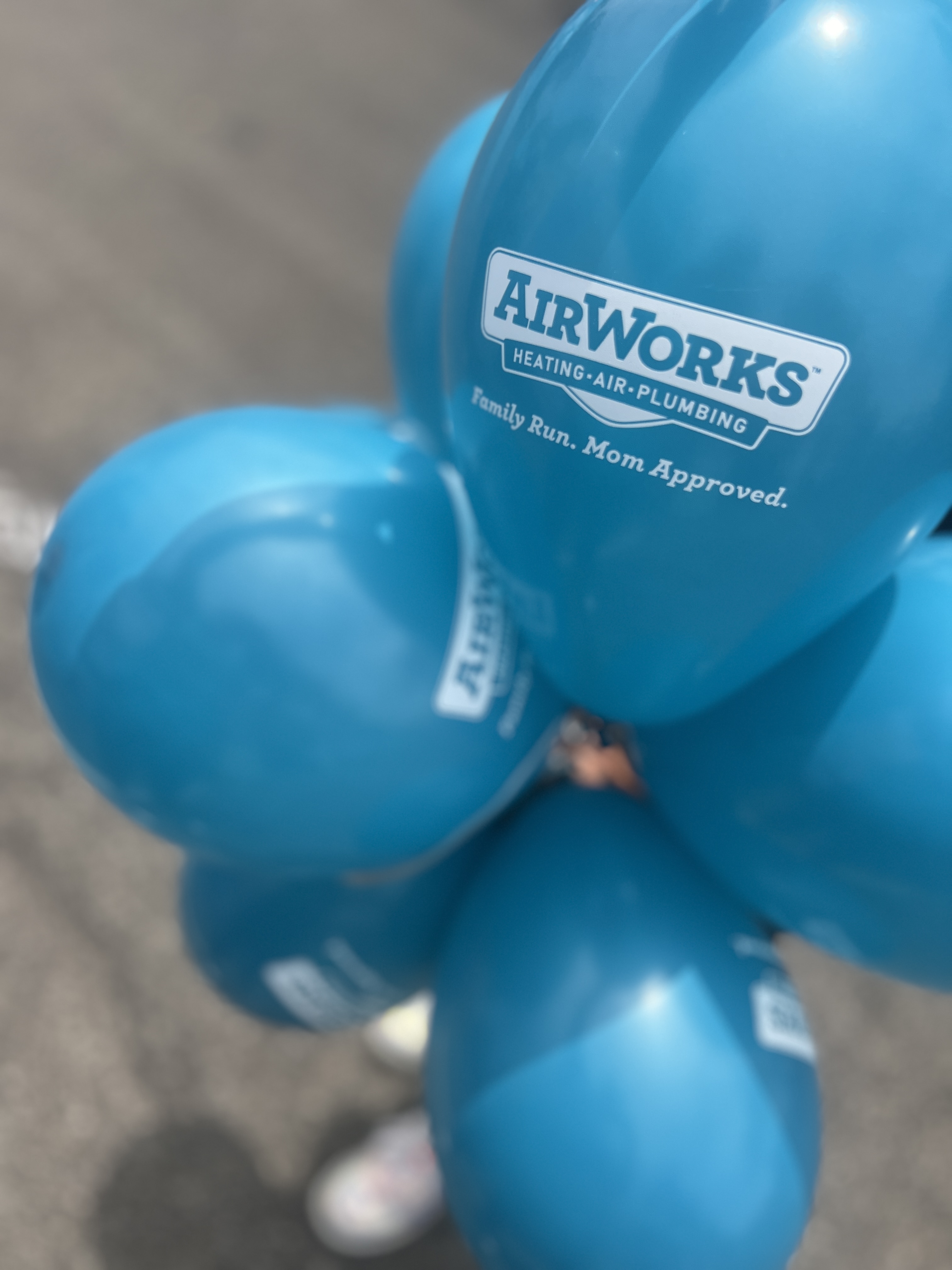 blue balloons