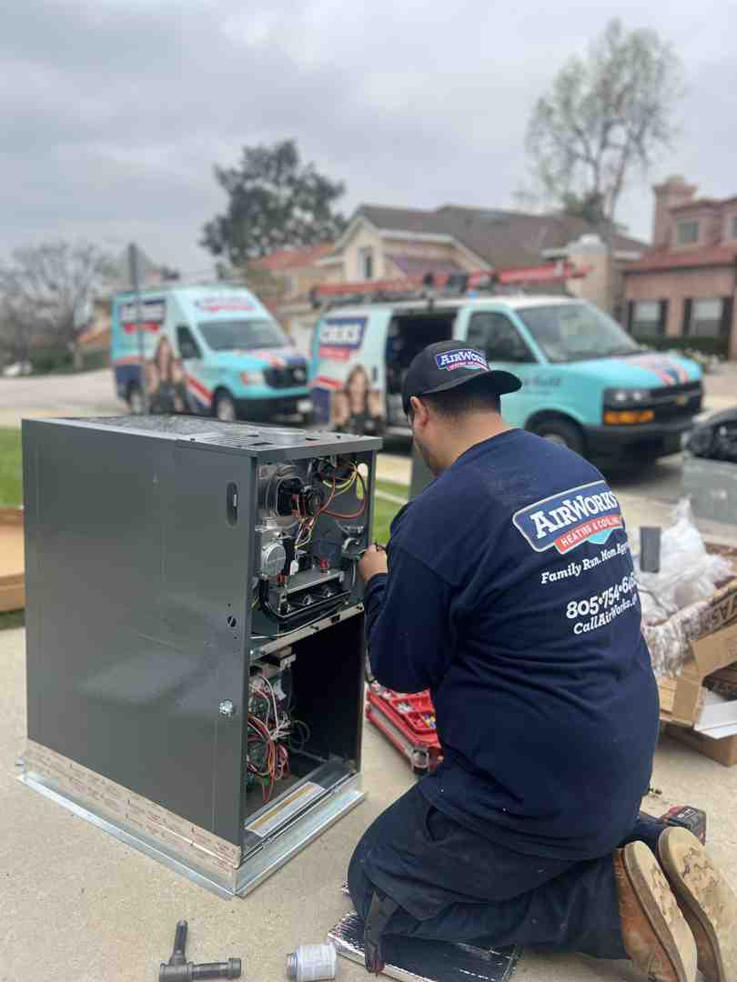 Modern, energy-efficient outdoor AC unit - Simi Valley AC installation