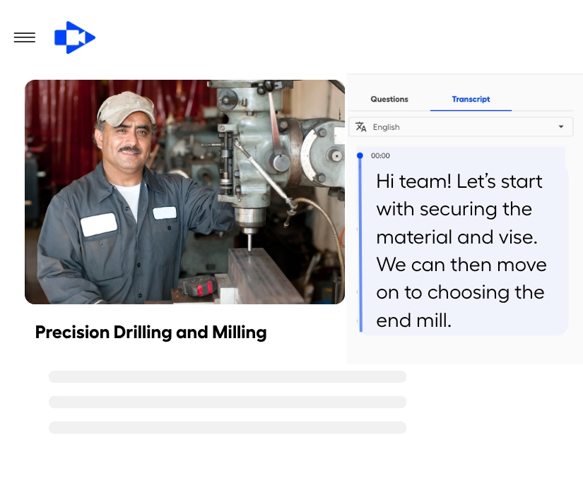 Train your team without having to pull off experienced workers off the floor.