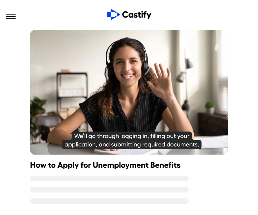 Create videos to explain new policies, services, and initiatives.