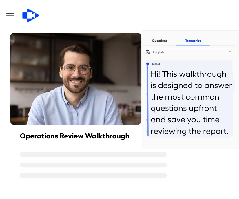 Share client work through video to reduce revision cycles and confusion.