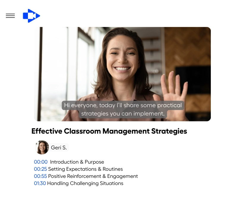 Create scalable video-based PD that doesn't pull teachers from classrooms.