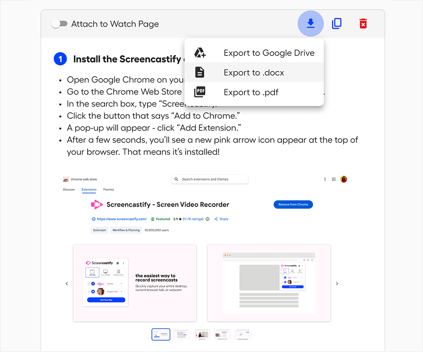 Export or share documents instantly.