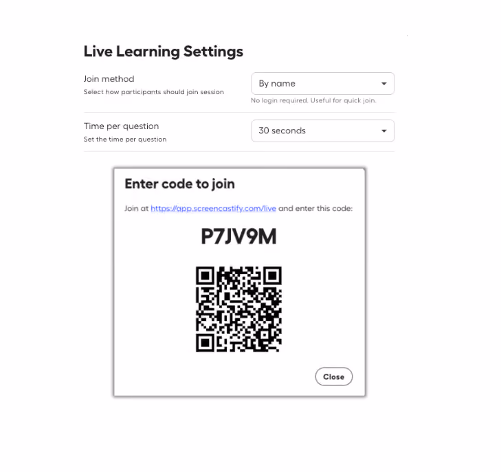 Live Learning Sessions