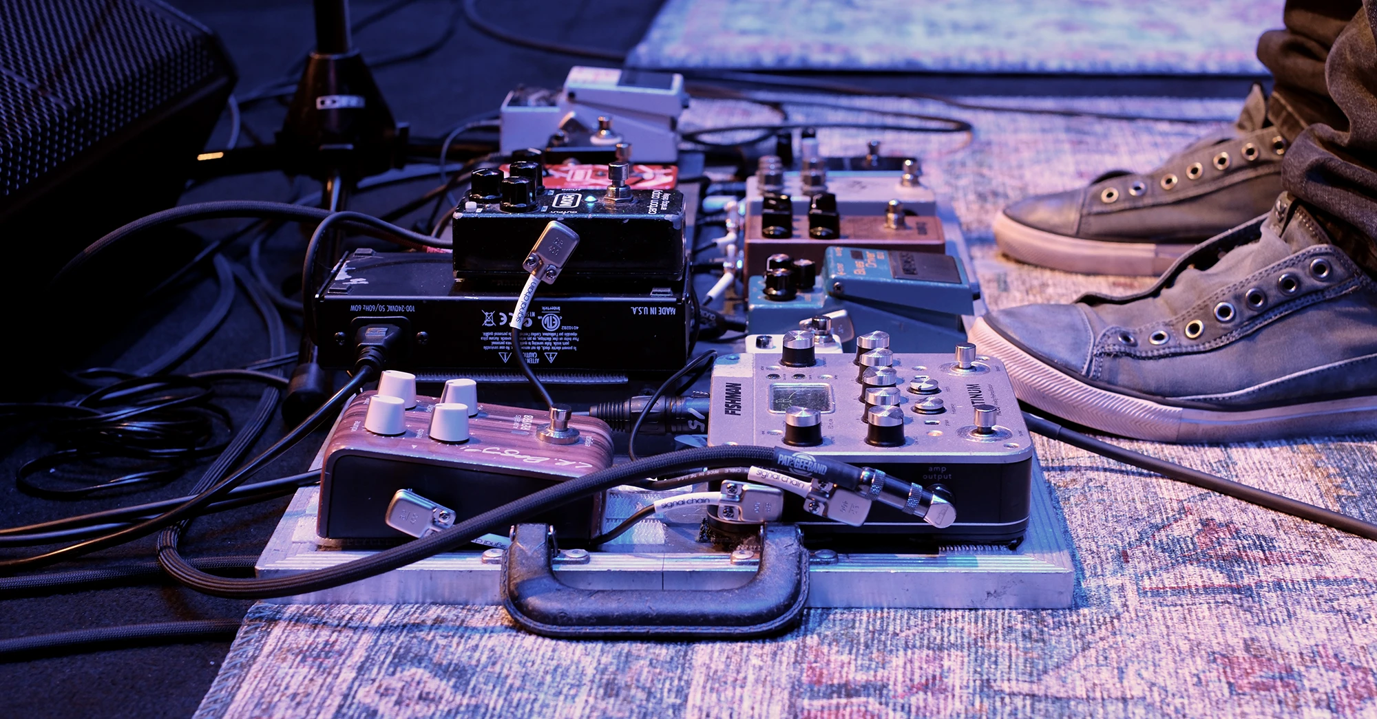 Pedal Board image on stage