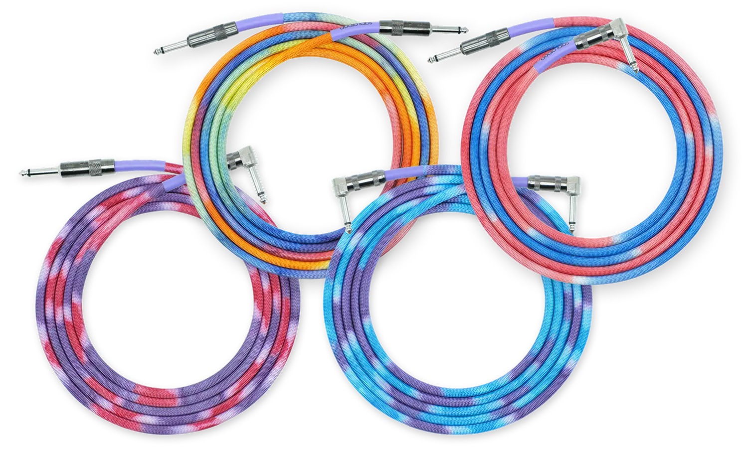 trio tie-dyed cables
