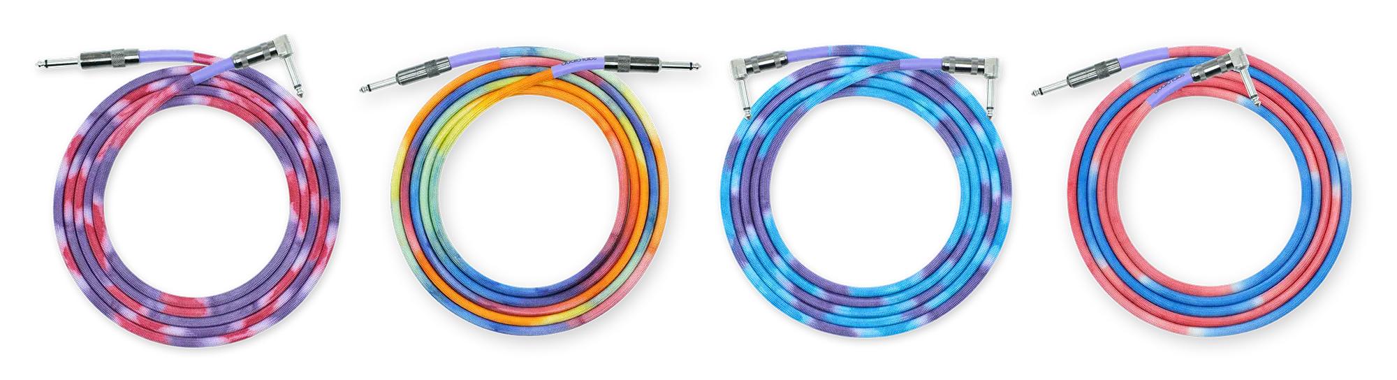 trio tie-dyed cables