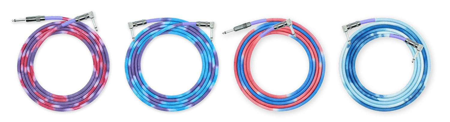 trio tie-dyed cables