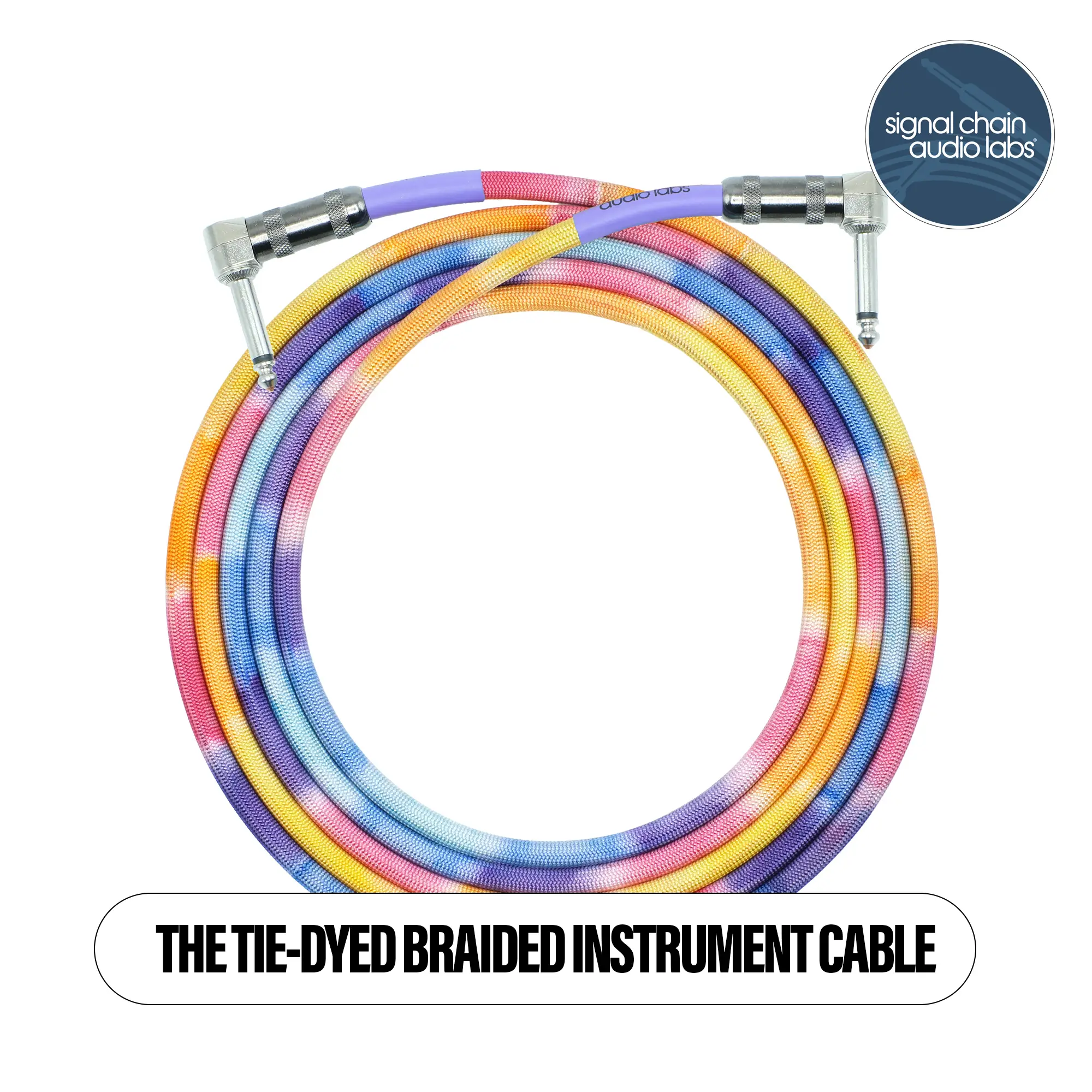 Signal Chain Audio Labs The Tie-Dyed Braided Instrument Cable