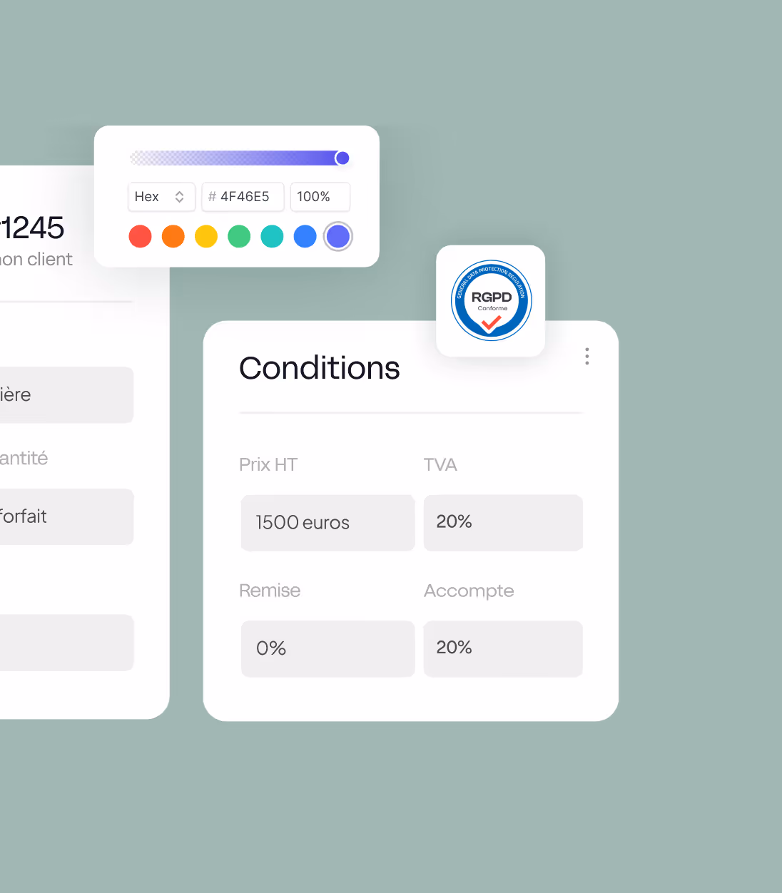 Mockup confitions RGPD
