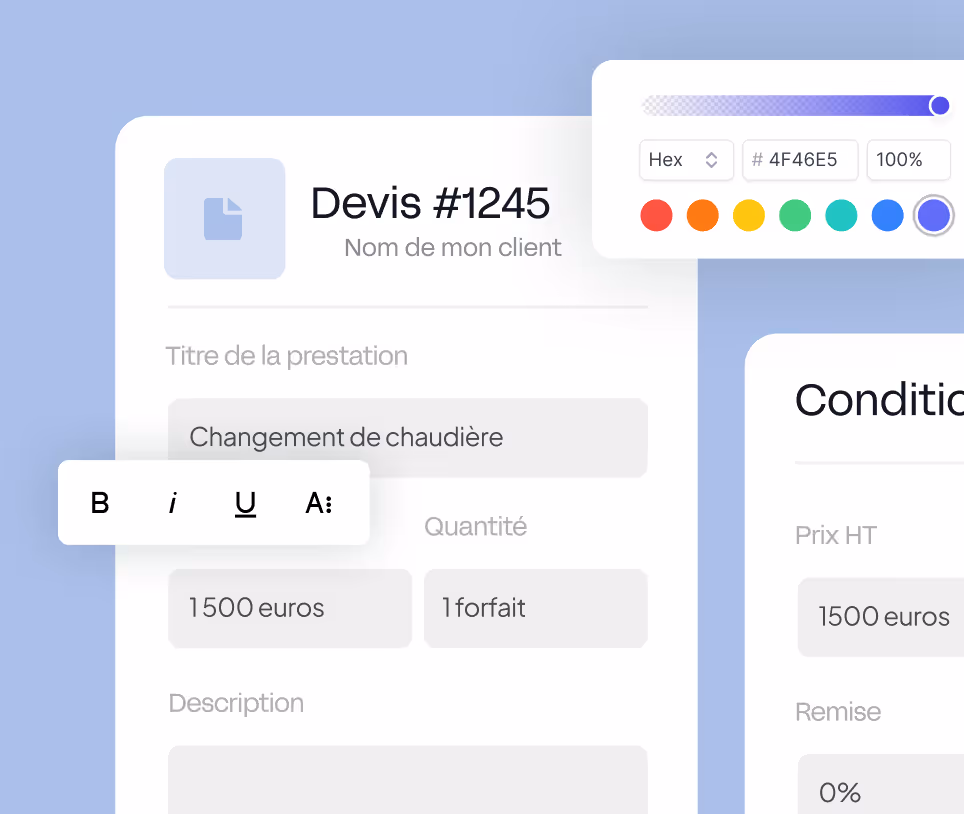 Devis mockup image