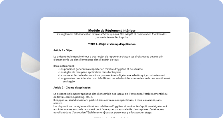 reglement interieur petit