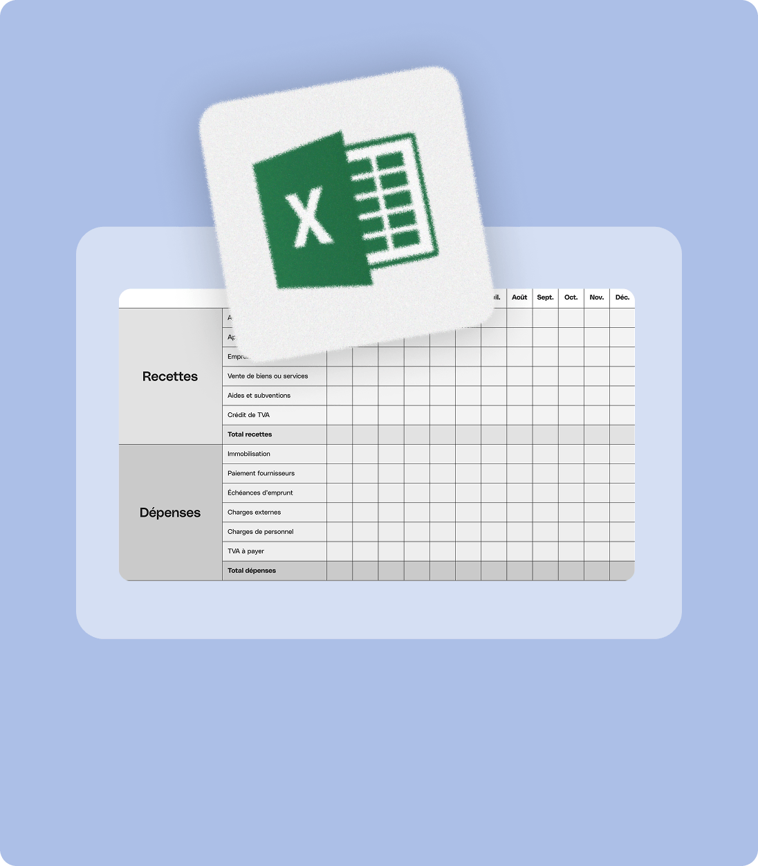 plan de tresorerie excel