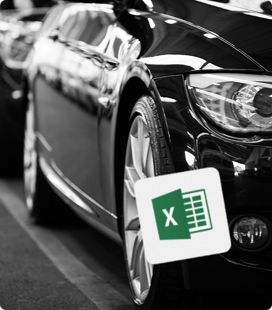 Voiture noire excel