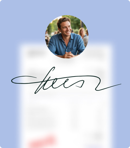 document flou signé