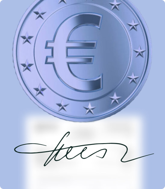 contrat et piece euros