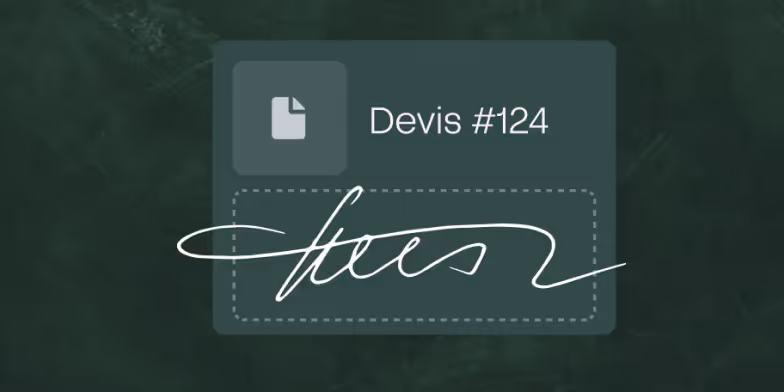 Devis avec signature 